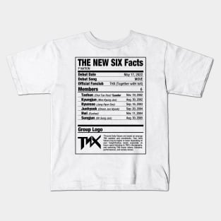 TNX THE NEW SIX Nutritional Facts 2 Kids T-Shirt